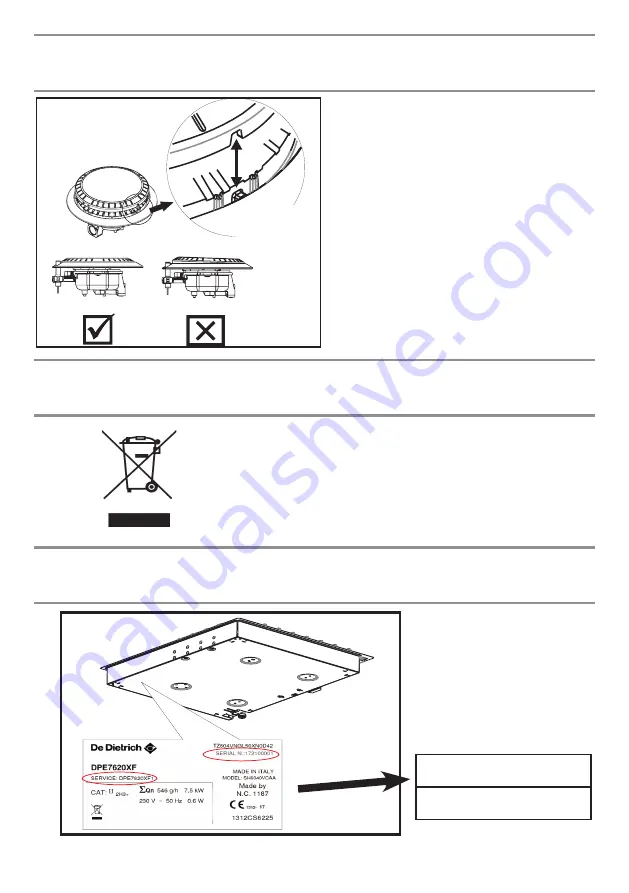 DeDietrich DPG7750B Скачать руководство пользователя страница 10