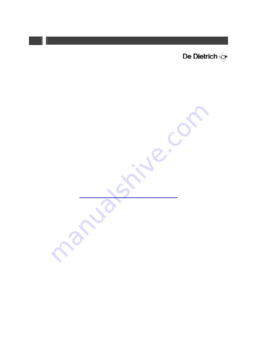 DeDietrich DTE1028X Directions For Use Manual Download Page 34