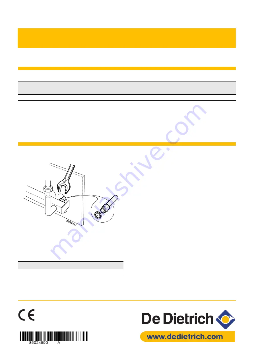 DeDietrich DTG 220/II Series Manual Download Page 7