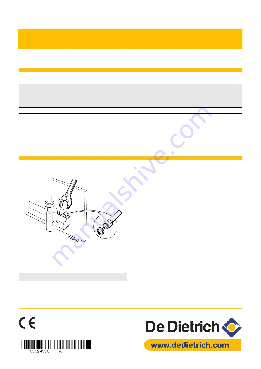 DeDietrich DTG 220/II Series Manual Download Page 13