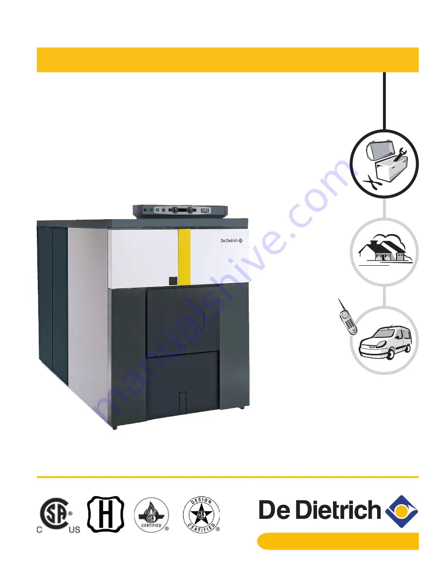 DeDietrich GT 530A Series Assembly, Installation And Service Manual Download Page 1