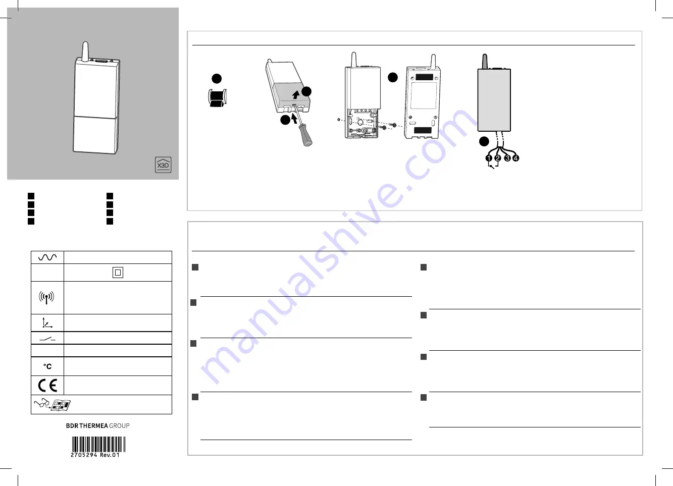 DeDietrich X3D Manual Download Page 1