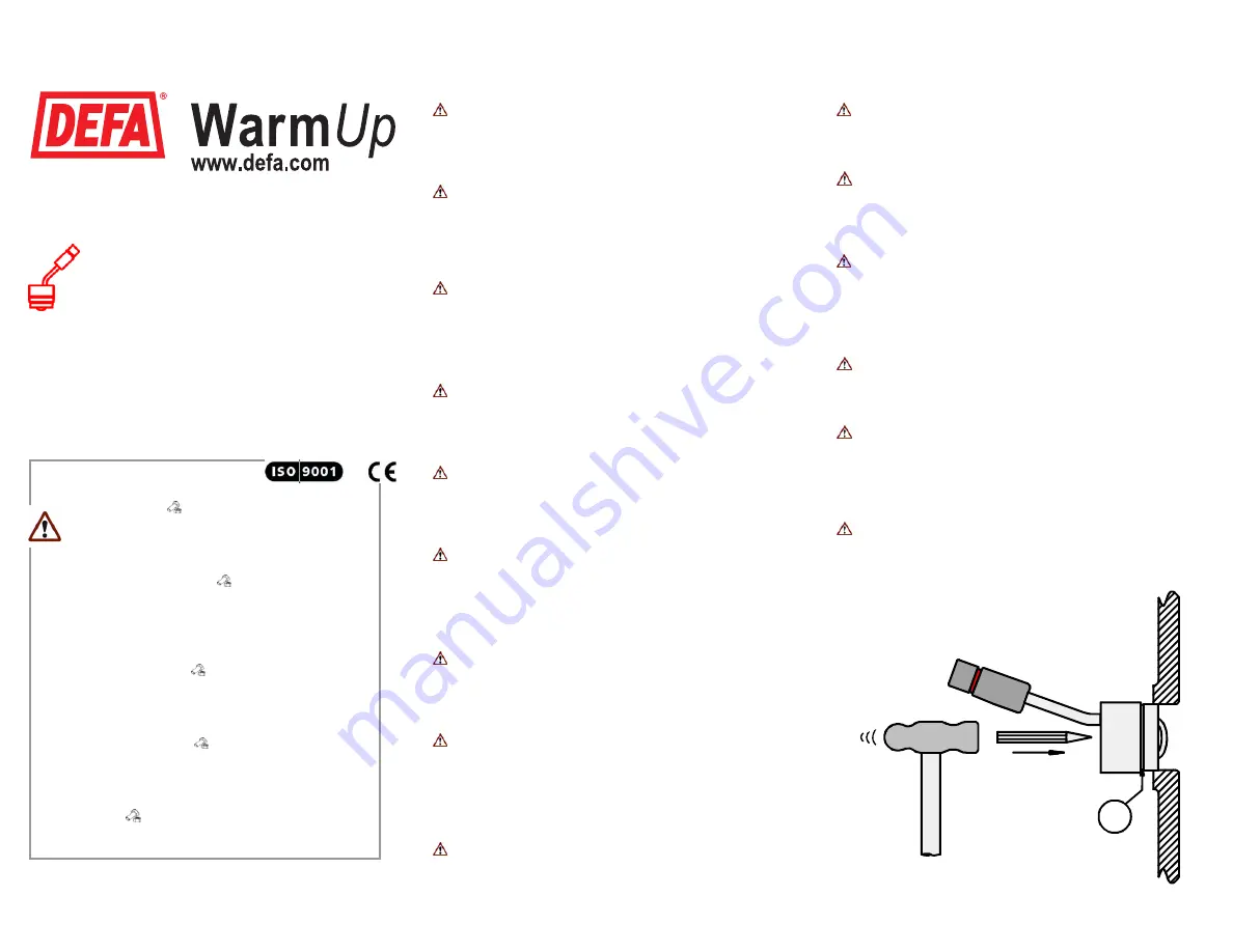 DEFA Warm Up 411127 Скачать руководство пользователя страница 1