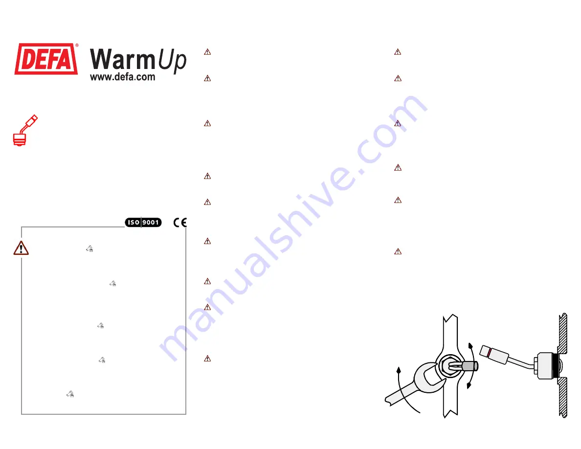 DEFA WarmUp 411250 Fitting Instructions Download Page 1