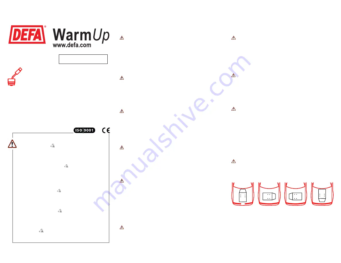 DEFA WarmUp 420821 Fitting Instructions Download Page 1