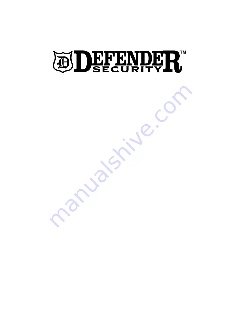 Defender Security 82-12460 Owner'S Manual Download Page 1