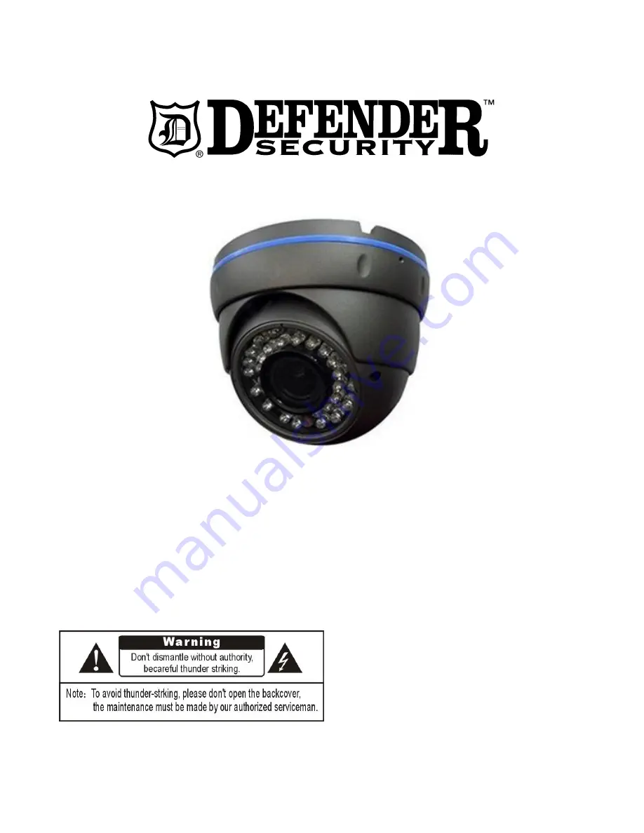 Defender Security 82-18295 User Manual Download Page 1