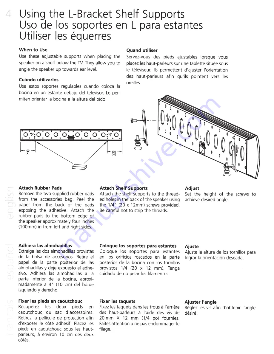 Definitive Technology MYTHOS XTR-SSA5 Скачать руководство пользователя страница 4