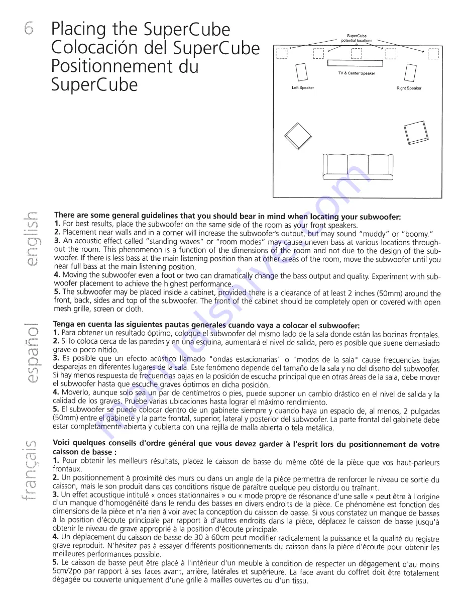 Definitive Technology SuperCube SC 4000 Скачать руководство пользователя страница 6