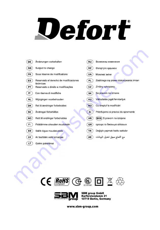 Defort 98299243 User Manual Download Page 100