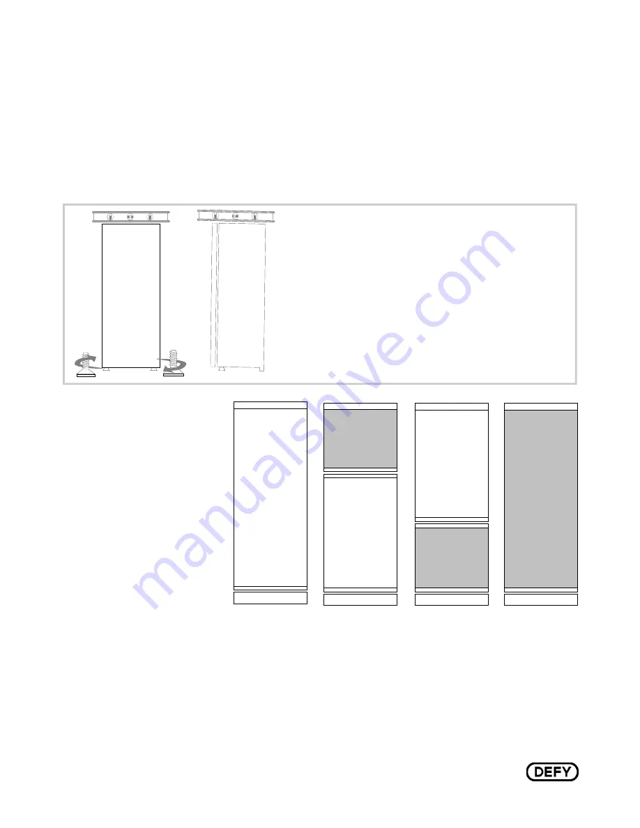 Defy upright refrigerator Скачать руководство пользователя страница 3