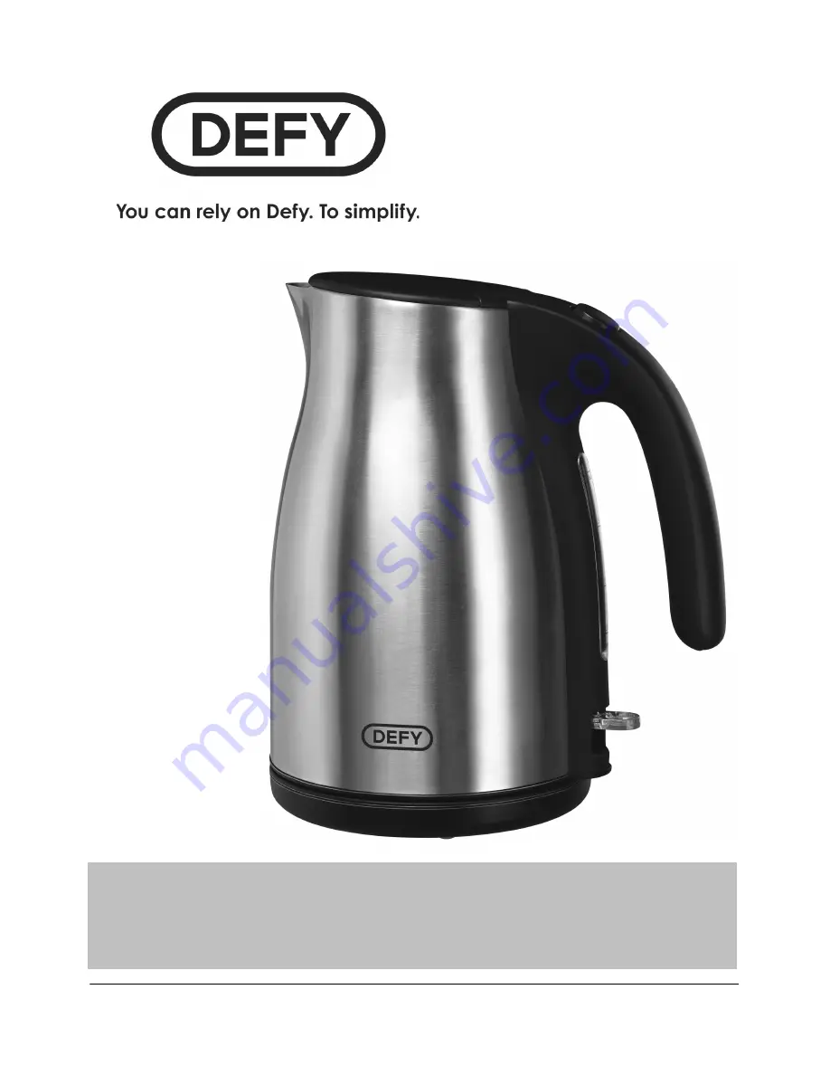 Defy WK520 Instruction Manual Download Page 1