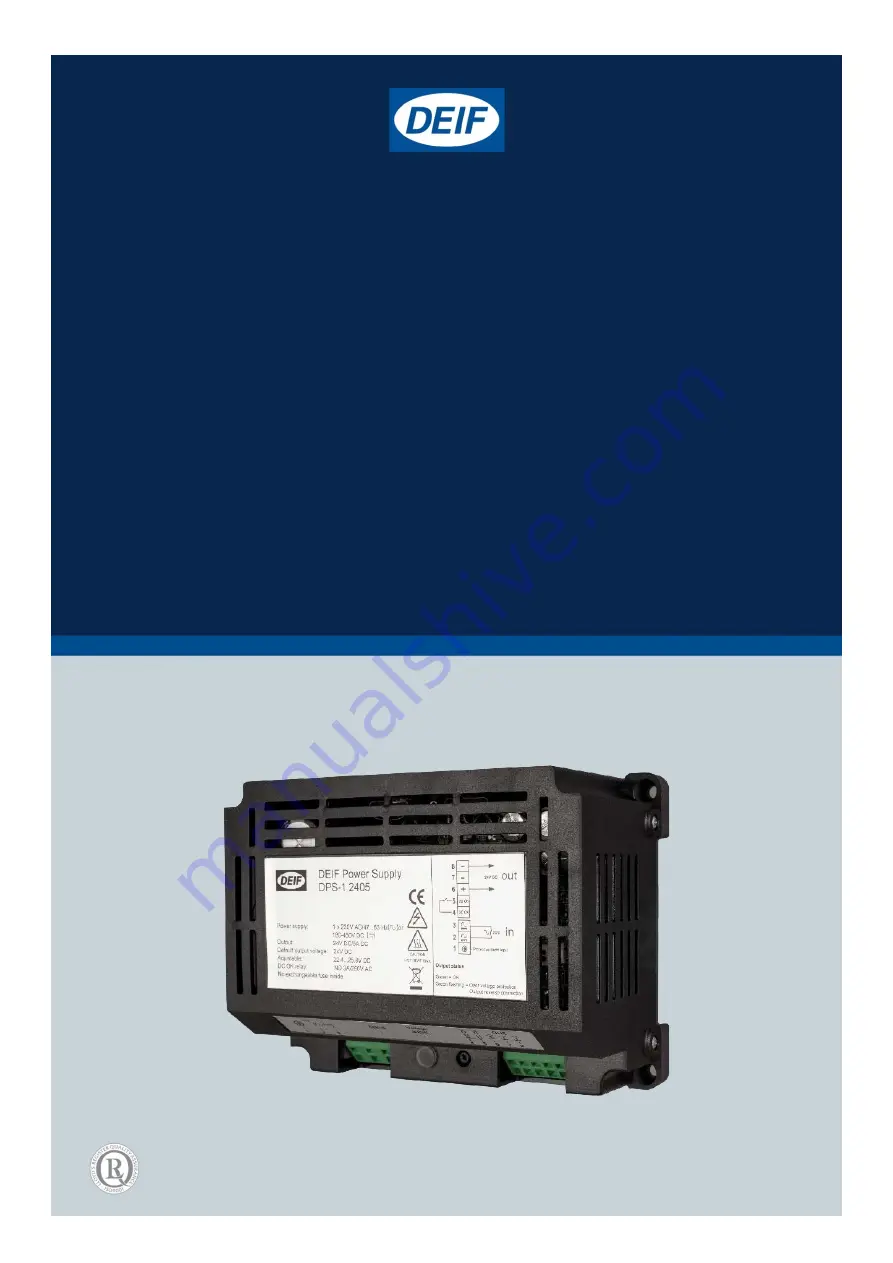 Deif DPS-1 Скачать руководство пользователя страница 1