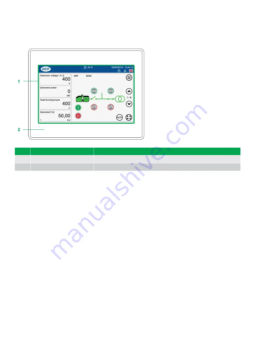 Deif TDU 107 Operator'S Manual Download Page 9