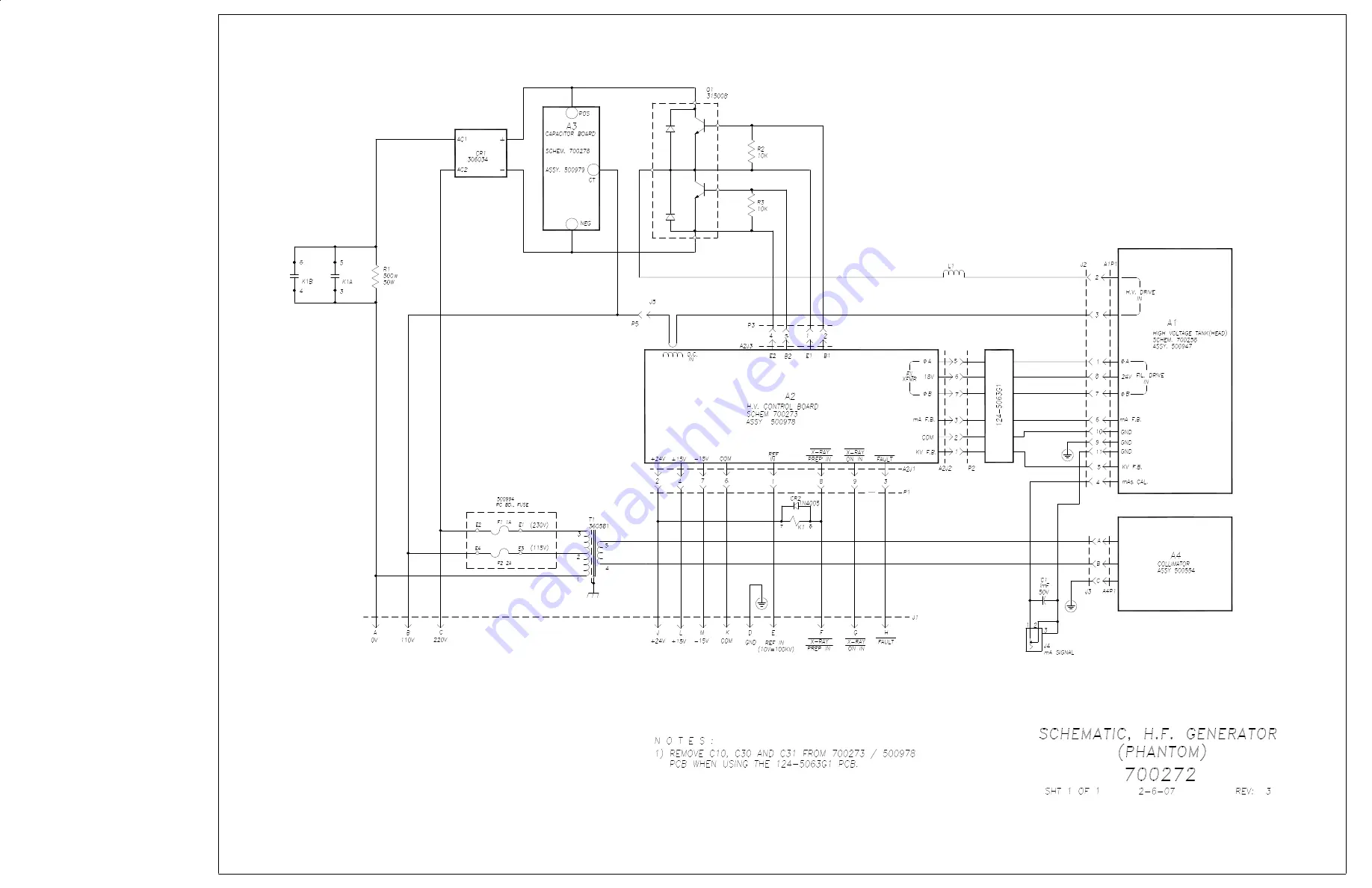 Del Medical DynaRad Phantom-8000 Installation, Operation & Service Manual Download Page 118