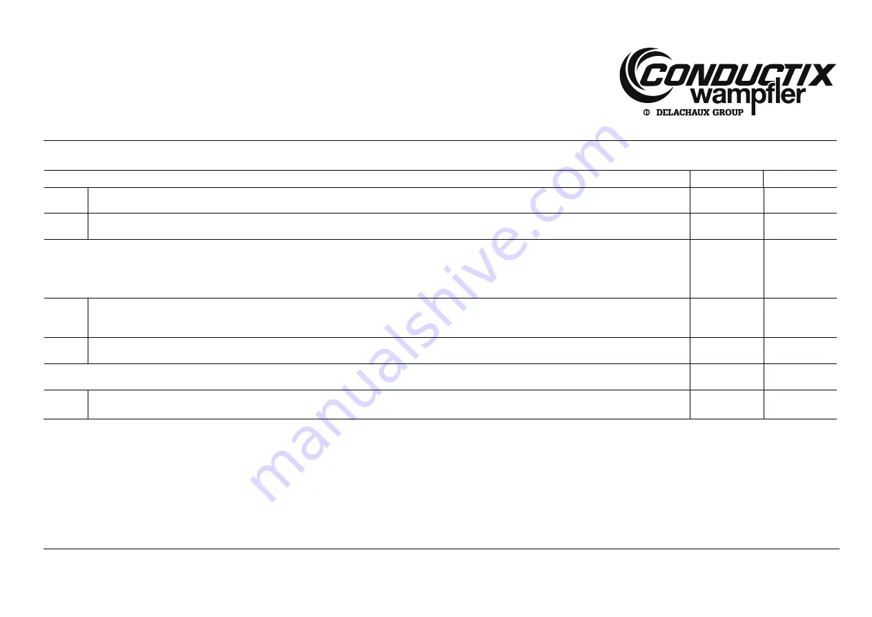 Delachaux Conductix-Wampfler 0314 Series Installation Manual Download Page 37