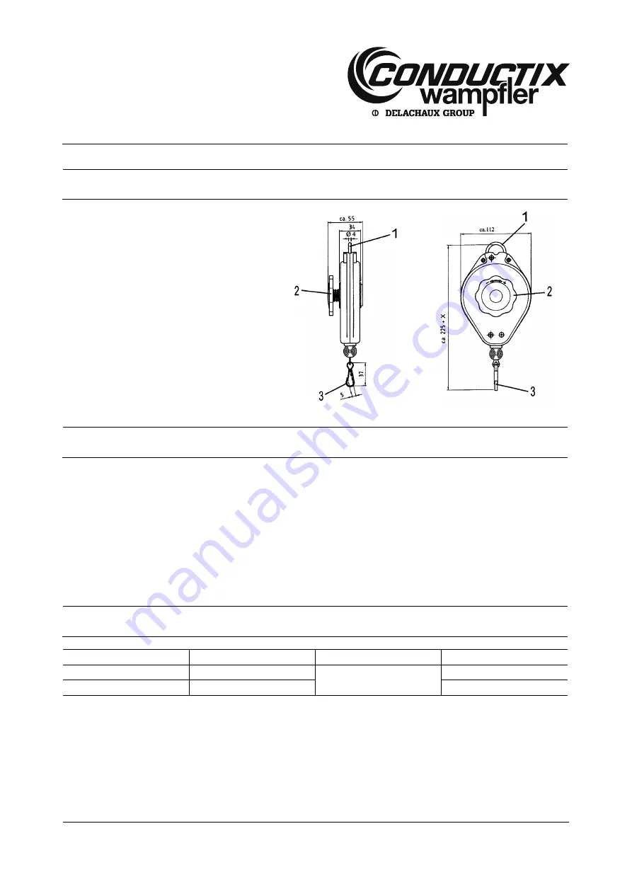 Delachaux Conductix-Wampfler 040804 Series Скачать руководство пользователя страница 16