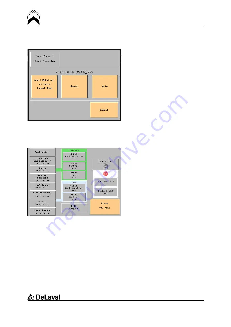 DeLaval VMS 2008 Instruction Book Download Page 56