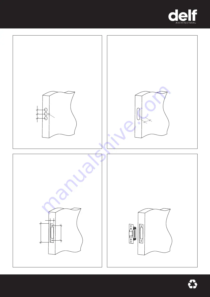 Delf Architectural Roller Latch Installation Instructions Download Page 1