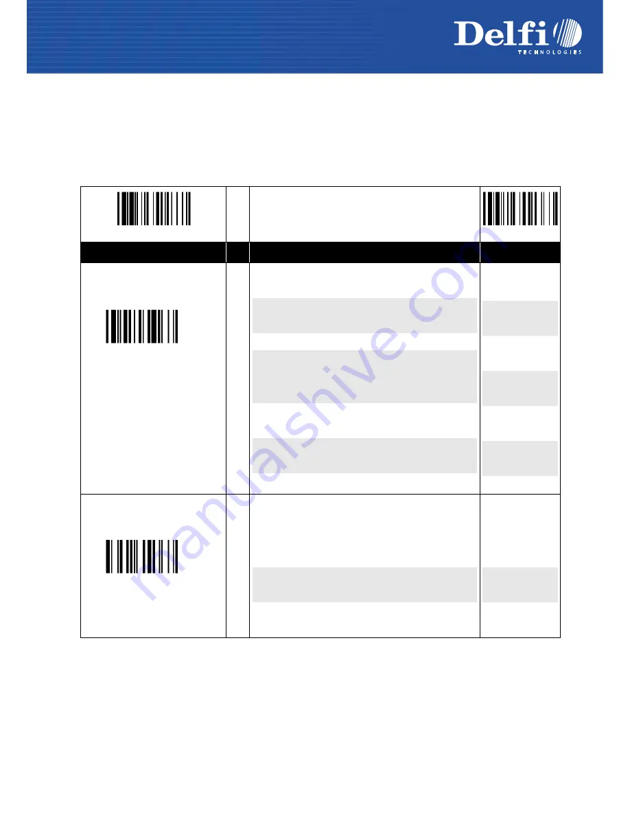 Delfi DelfiScan C70 Programming Manual Download Page 17