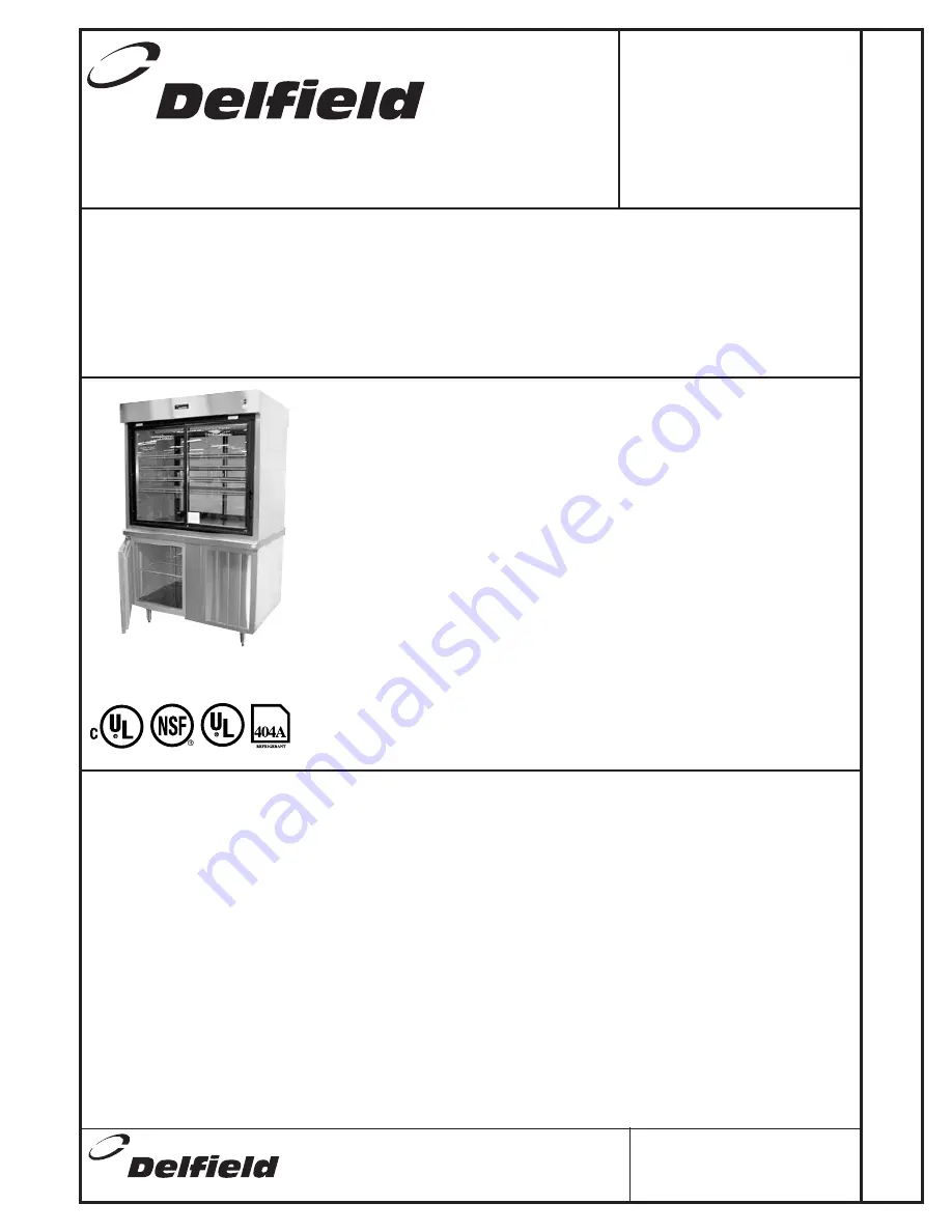 Delfield F15SC48D Specification Sheet Download Page 1