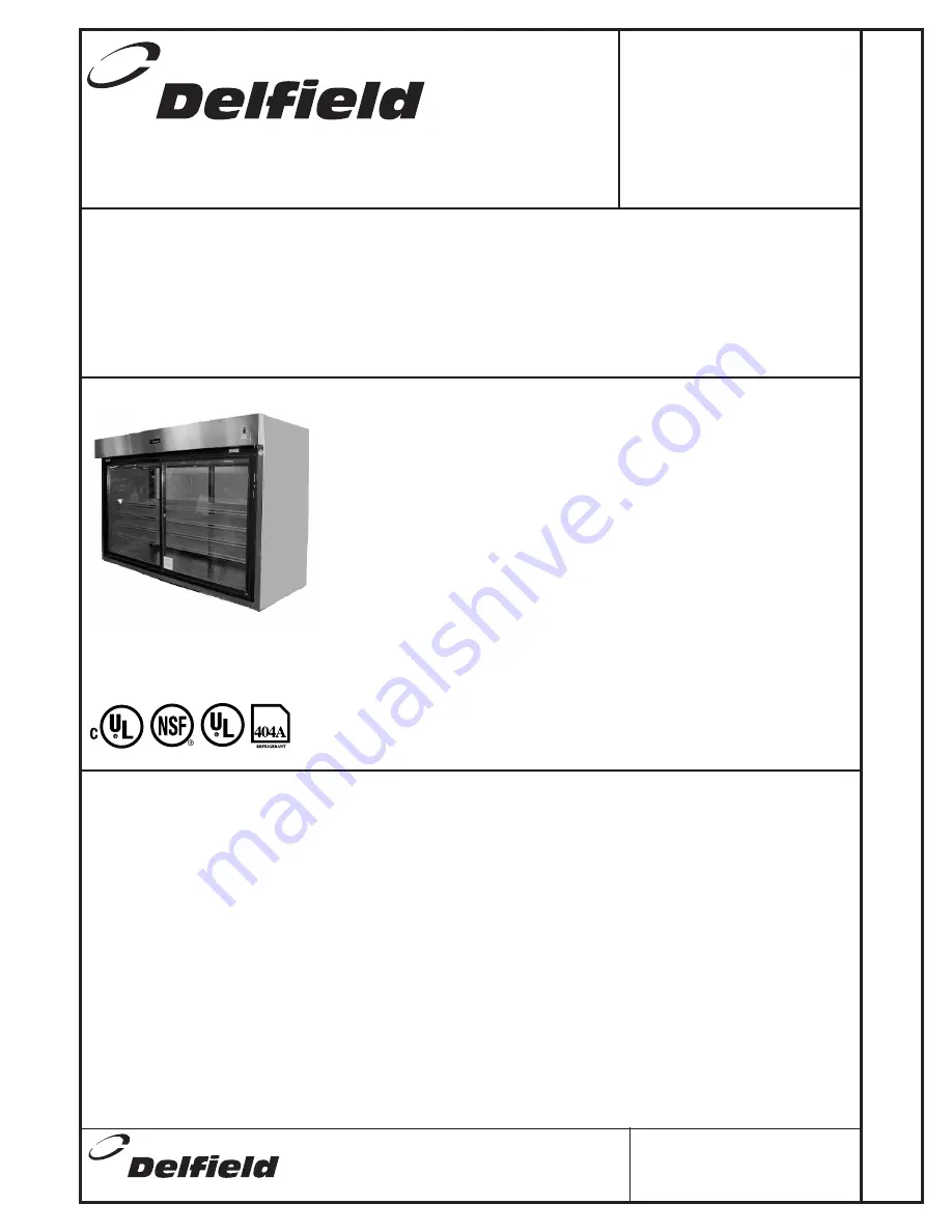 Delfield F5PR48N Specifications Download Page 1