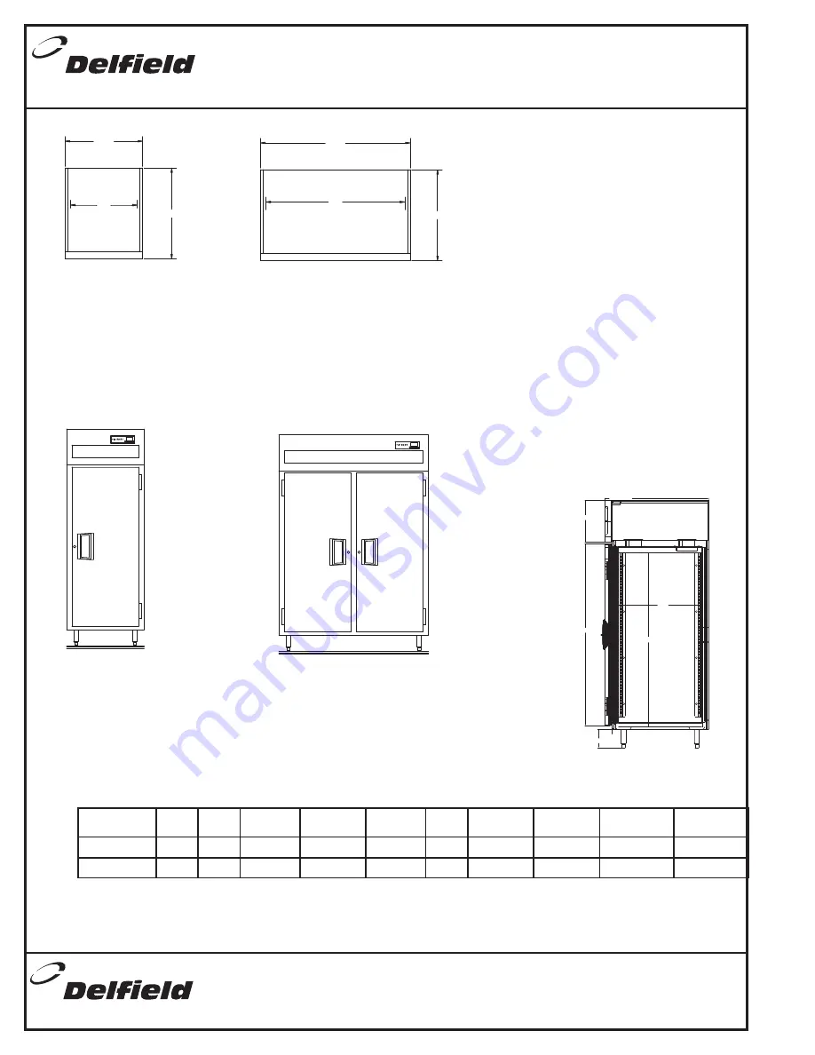 Delfield SAC1 Specifications Download Page 2