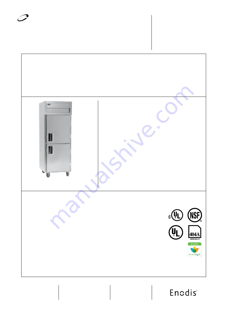 Delfield SSDP1-SH Скачать руководство пользователя страница 1