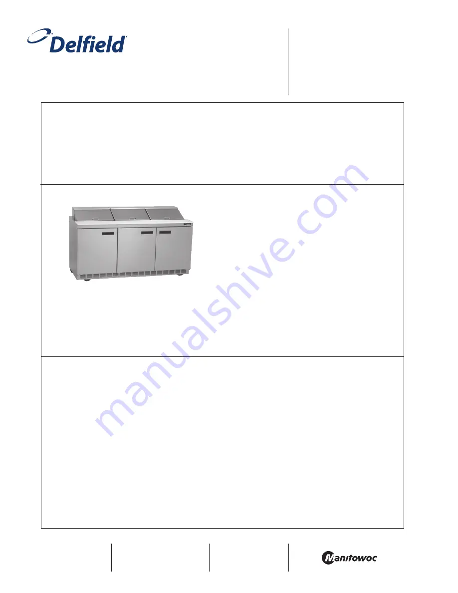 Delfield UC4472N-12 Скачать руководство пользователя страница 1