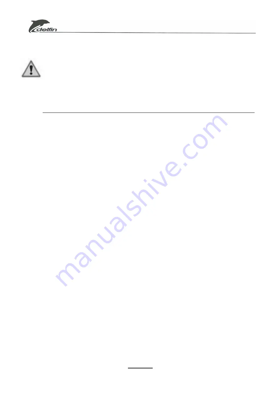 Delfin DG150 SE Operator And  Maintenance Manual Download Page 15