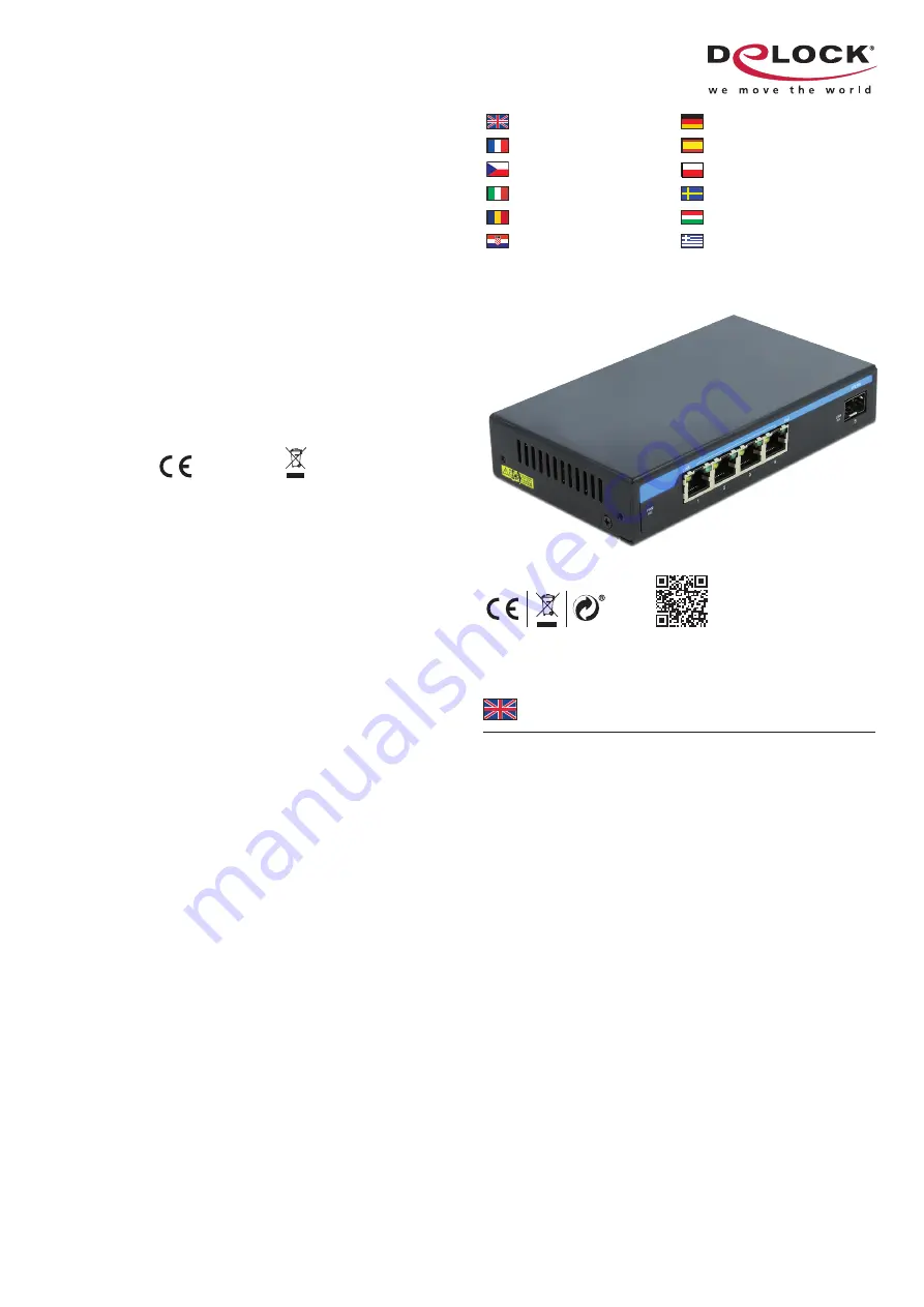 DeLOCK 87765 Скачать руководство пользователя страница 1