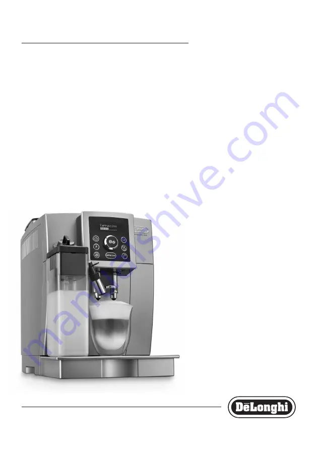 DeLonghi ECAM23.46 Series Скачать руководство пользователя страница 2