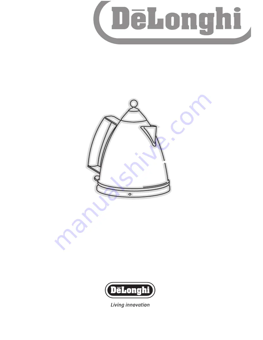 DeLonghi KBX3016 Instructions Manual Download Page 1