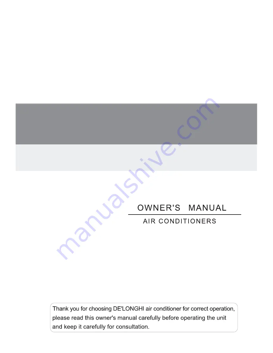 DèLonghi DEINV27 Owner'S Manual Download Page 1