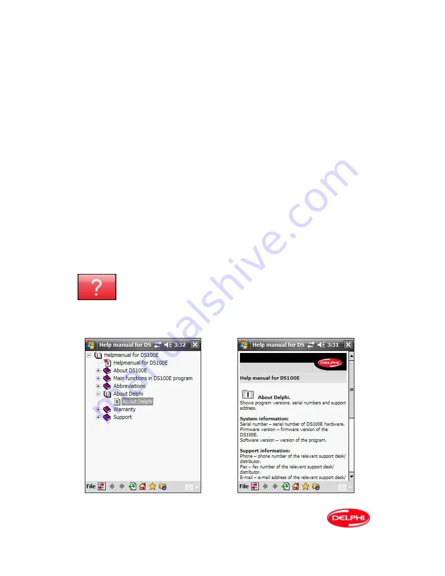 Delphi DS100E User Manual Download Page 38