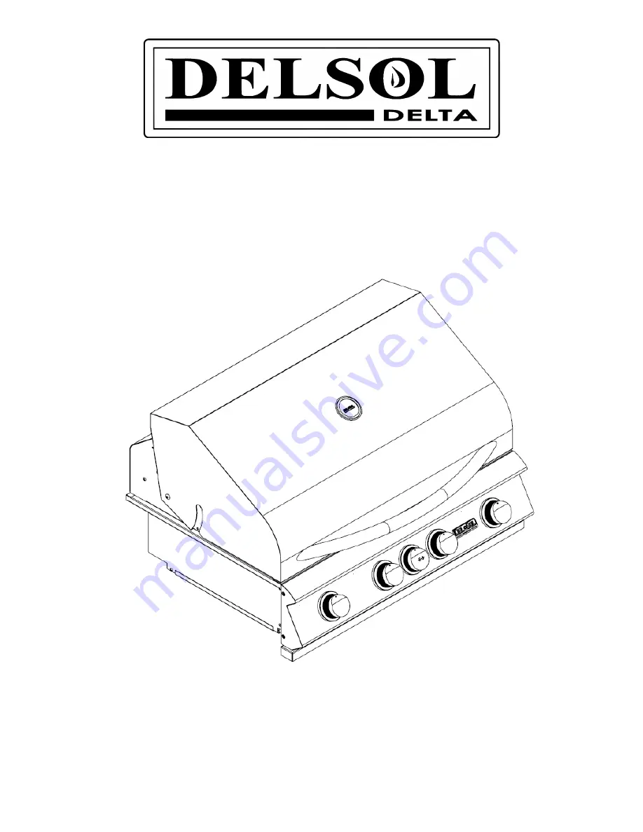 DELSOL DSBQ25 Installation, Use & Care Manual Download Page 1