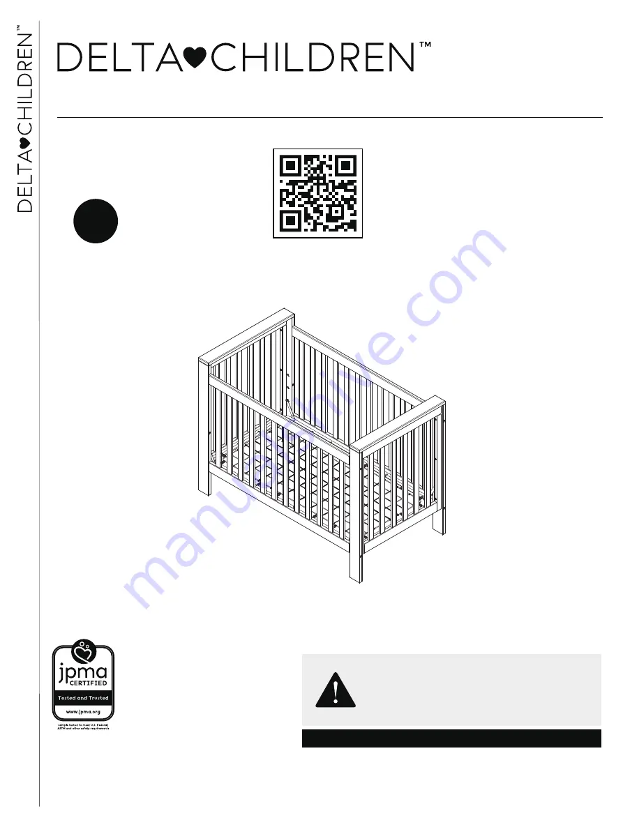 Delta Children Ava 6801-100 Assembly Instructions Manual Download Page 2