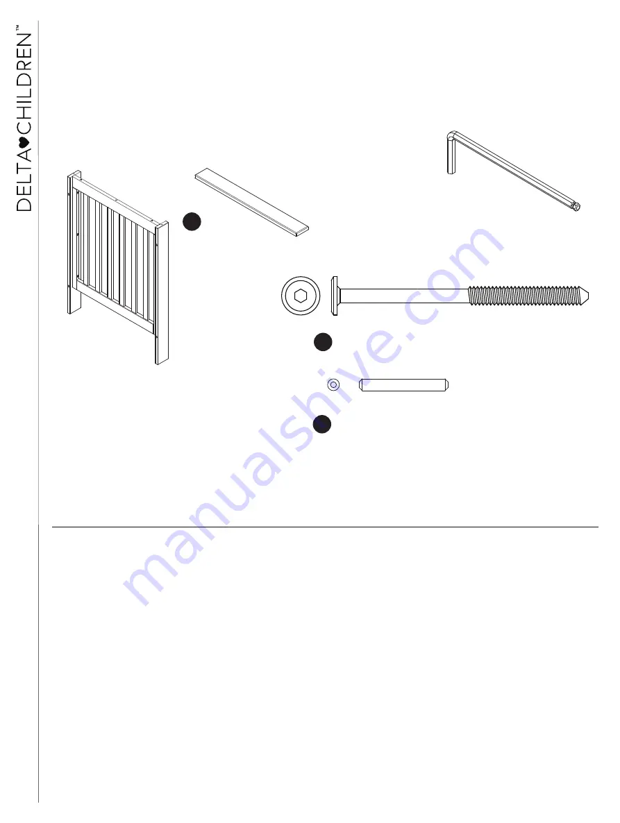 Delta Children Ava 6801-100 Assembly Instructions Manual Download Page 14