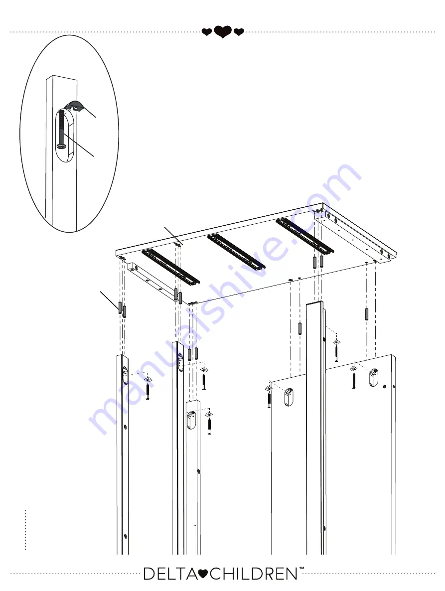 Delta Children B600002662 Assembly Instructions Manual Download Page 17