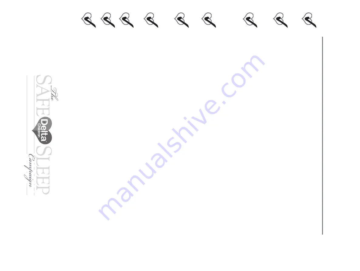 Delta Children Simmons Juvenile Crib 'N' More Assembly Instructions Manual Download Page 3