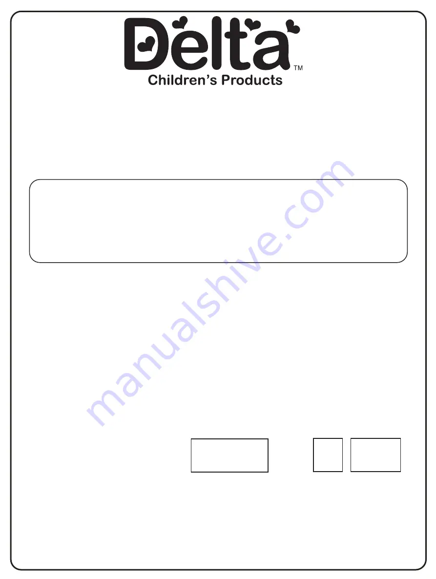 Delta Childrens Products 74106 Series Instructions For Use Manual Download Page 10