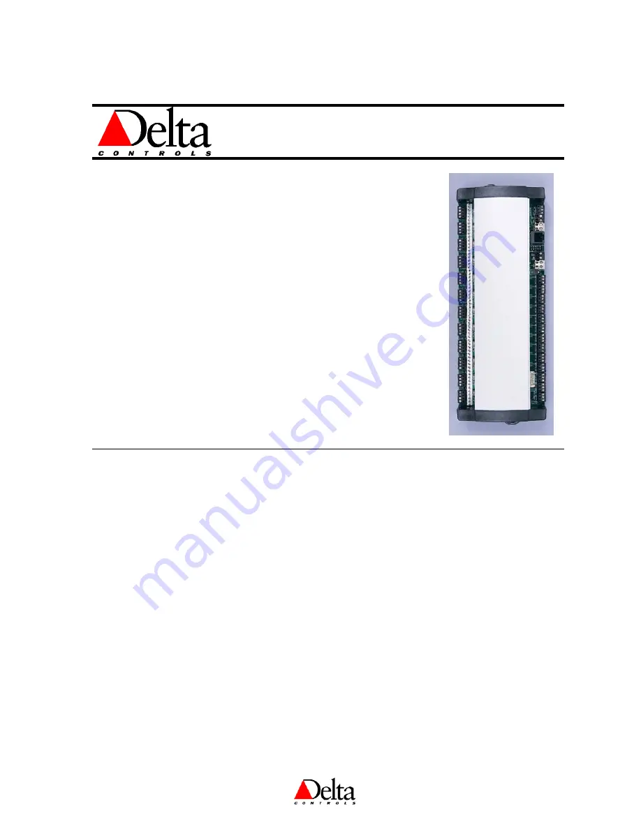 Delta Controls DLC-G1212 Installation & Application Manual Download Page 1