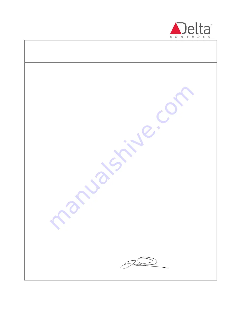 Delta Controls DZNR-768 Installation Manual Download Page 25