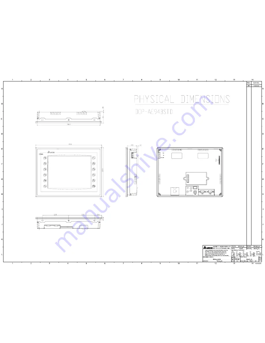 Delta Electronics AE94BSTD Specifications Download Page 1