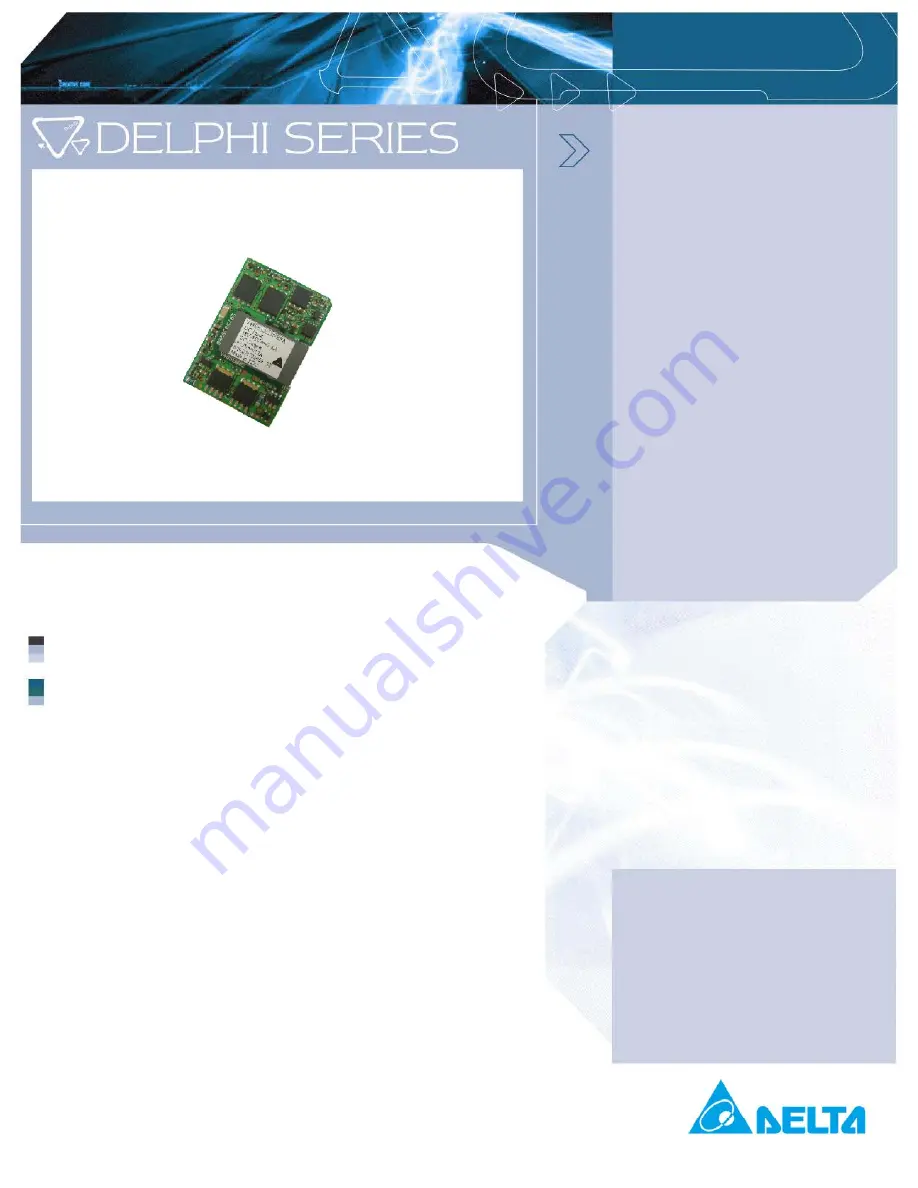 Delta Electronics Delphi Series V48SB Скачать руководство пользователя страница 1