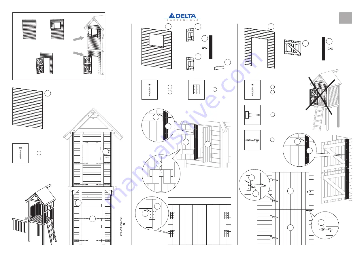 Delta Gartenholz Multi-Play Manual Download Page 12