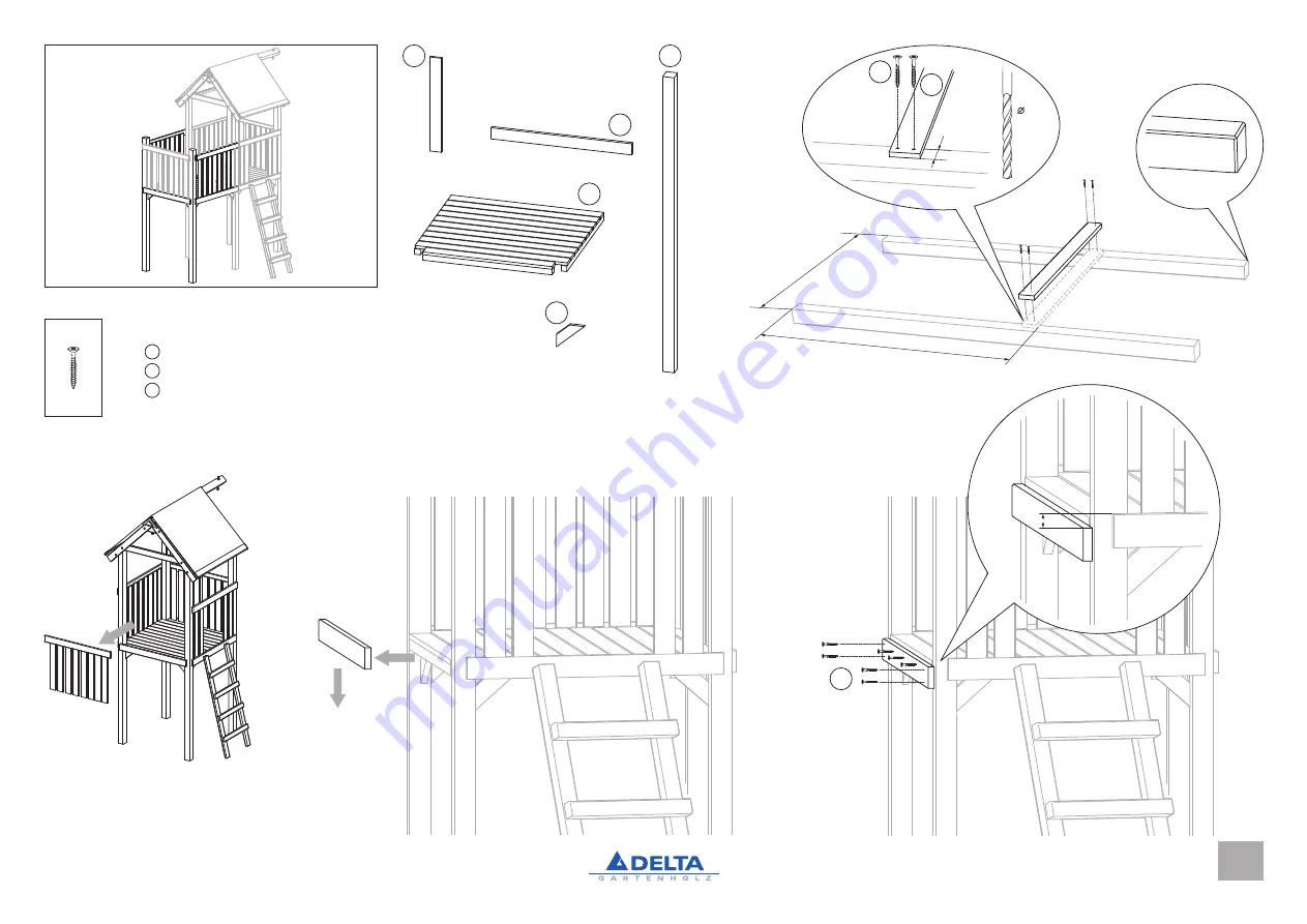 Delta Gartenholz Multi-Play Manual Download Page 13