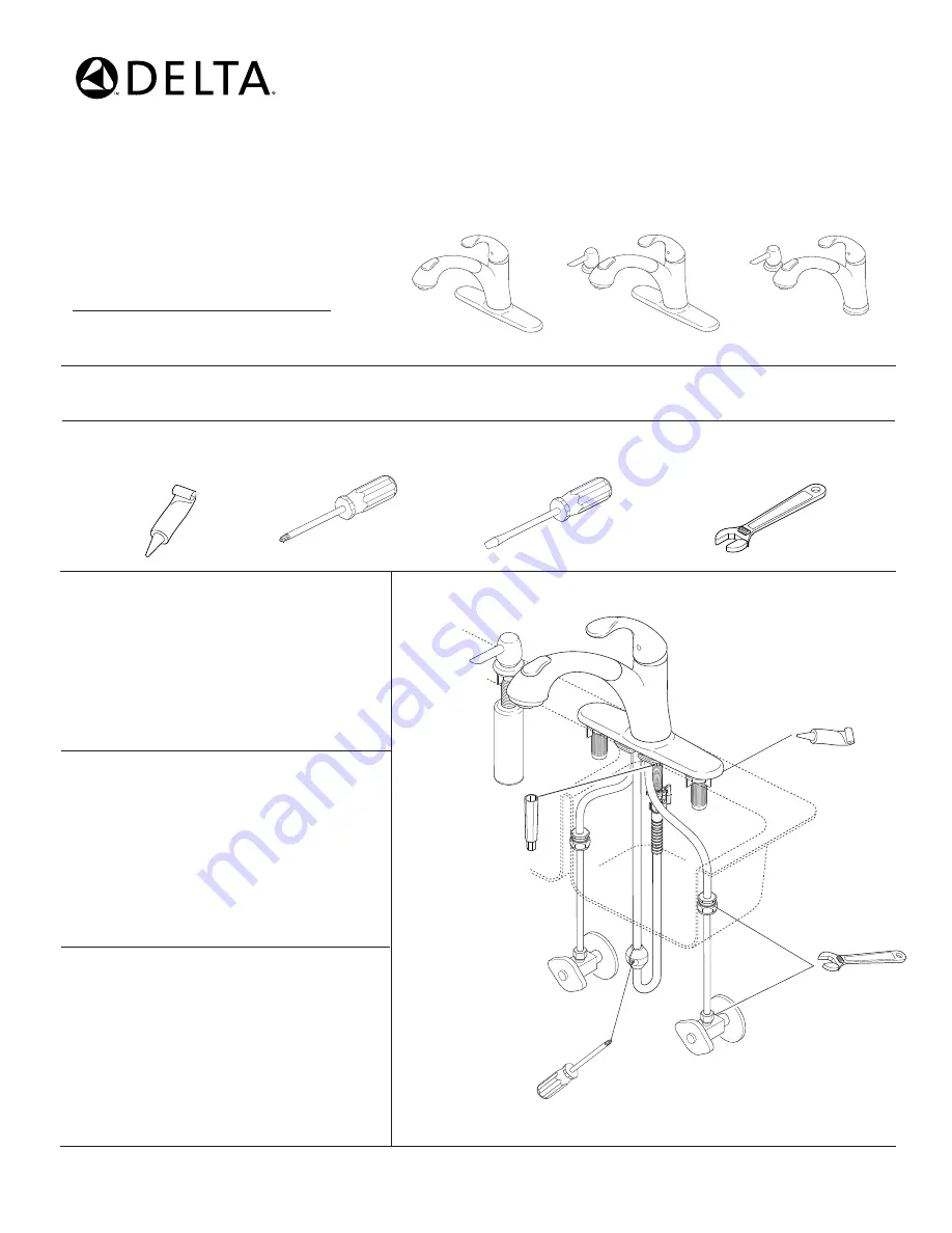 Delta Kitchen 16929 Series Installation Instruction Download Page 1