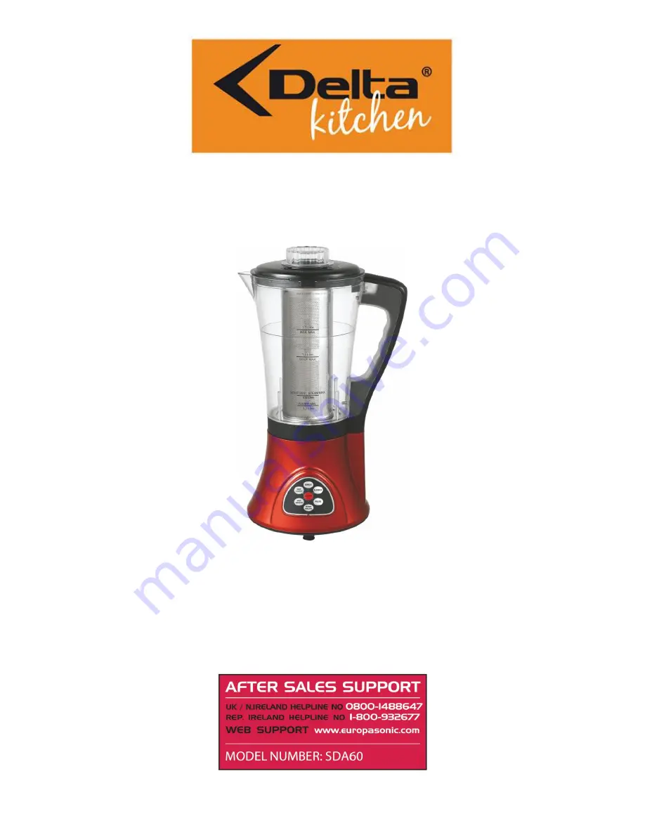 Delta Kitchen SDA60 Скачать руководство пользователя страница 1