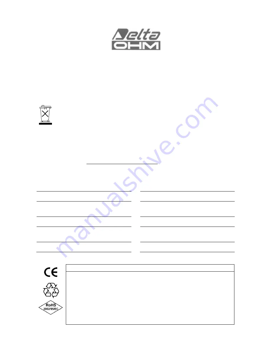 Delta OHM HD2302.0 Manual Download Page 32